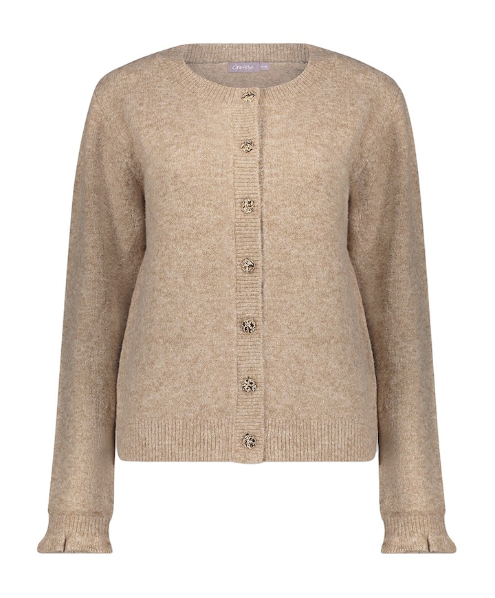 Dames vest beige