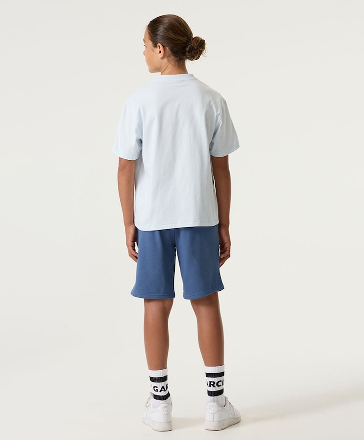 P263733 meisjes korte broek blauw