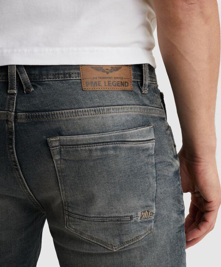 SKYRAK SHORTS WEFT DYED DENIM heren korte broek blauw