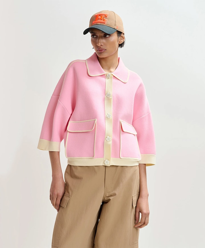 Dames vest roze