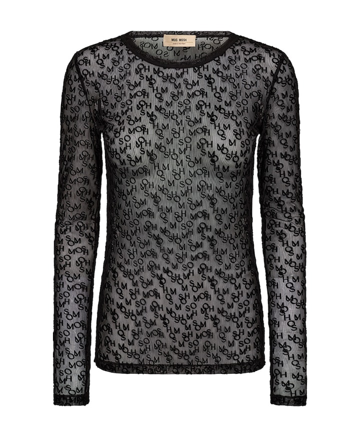 Dames longsleeve zwart