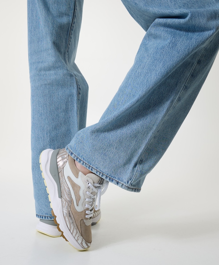 dames sneakers beige