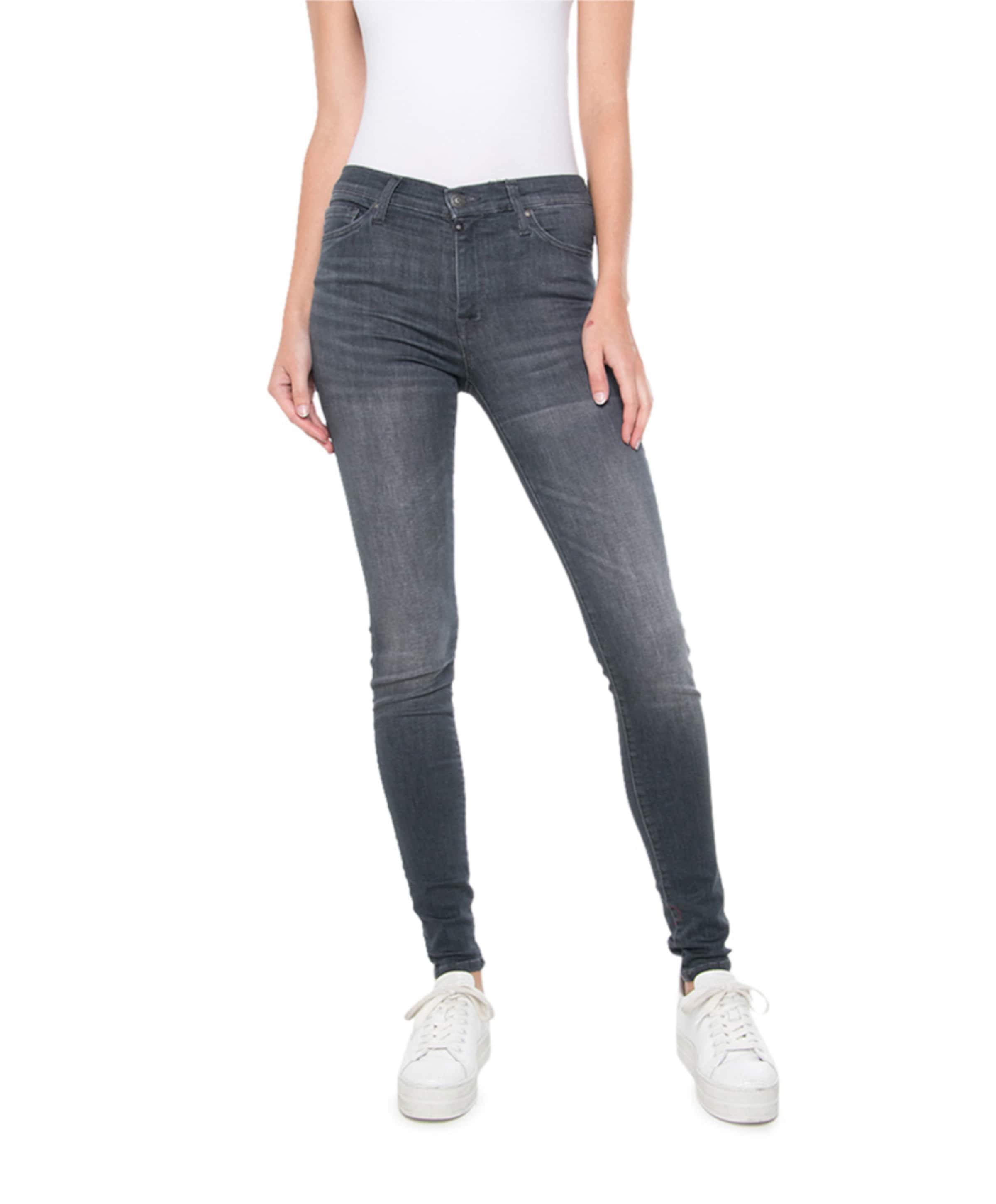 reshape super skinny dames jeans grijs