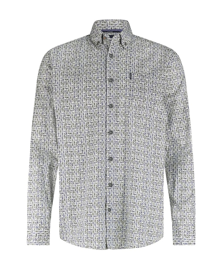 Overhemd lange mouw blauw