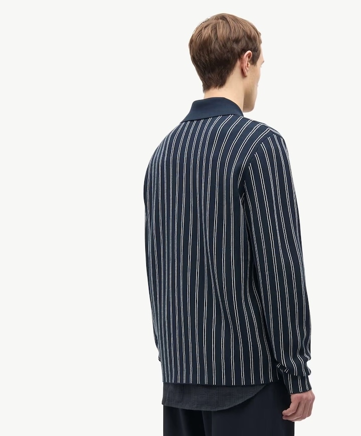 Heren polo blauw