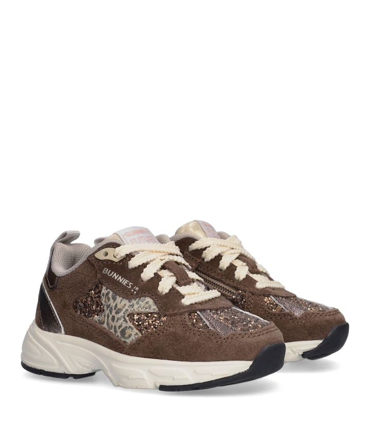 Daan Dash meisjes sneakers bruin