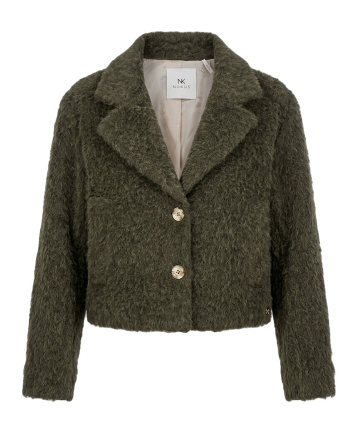 Dames jas groen