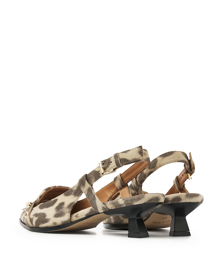 Lea Aileen dames slingbacks bruin