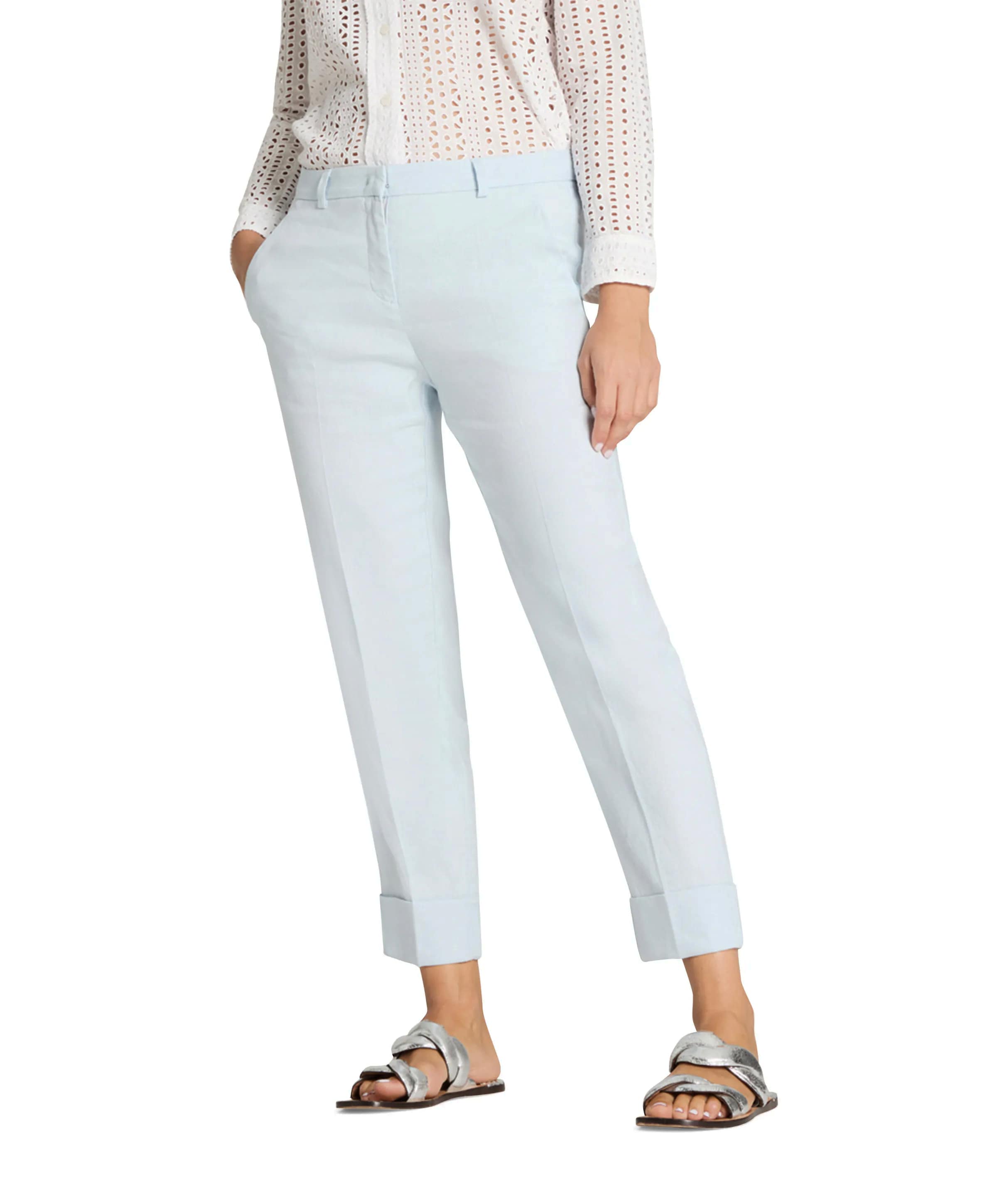 Krystal dames broek blauw