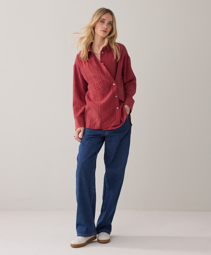 Dames blouse rood