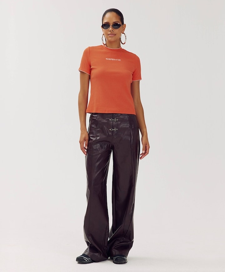 Dames T-shirt oranje