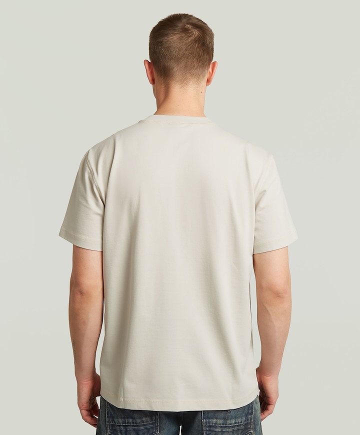 Heren T-shirt ecru