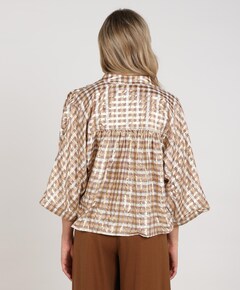 Dames blouse beige