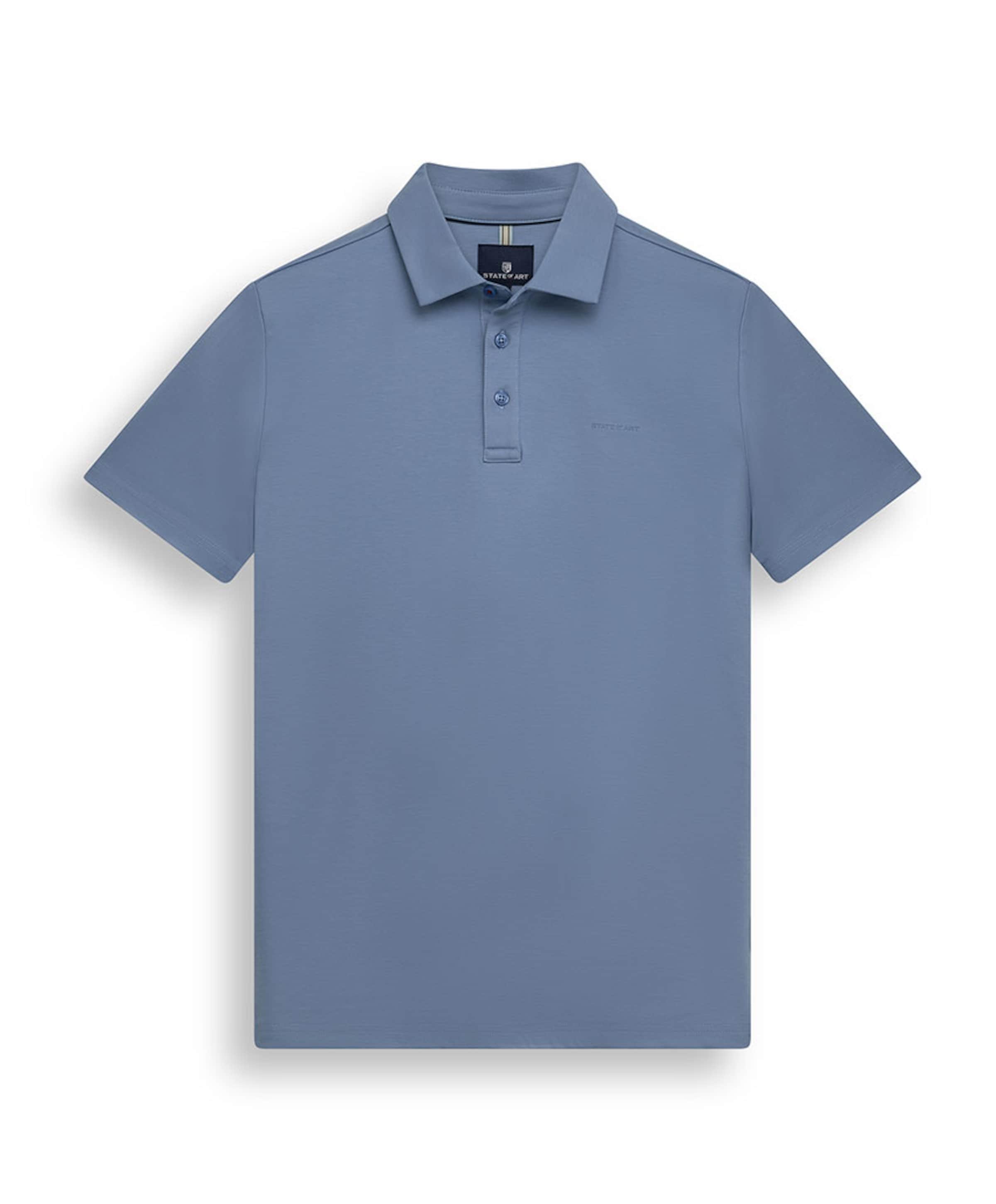 Heren polo blauw