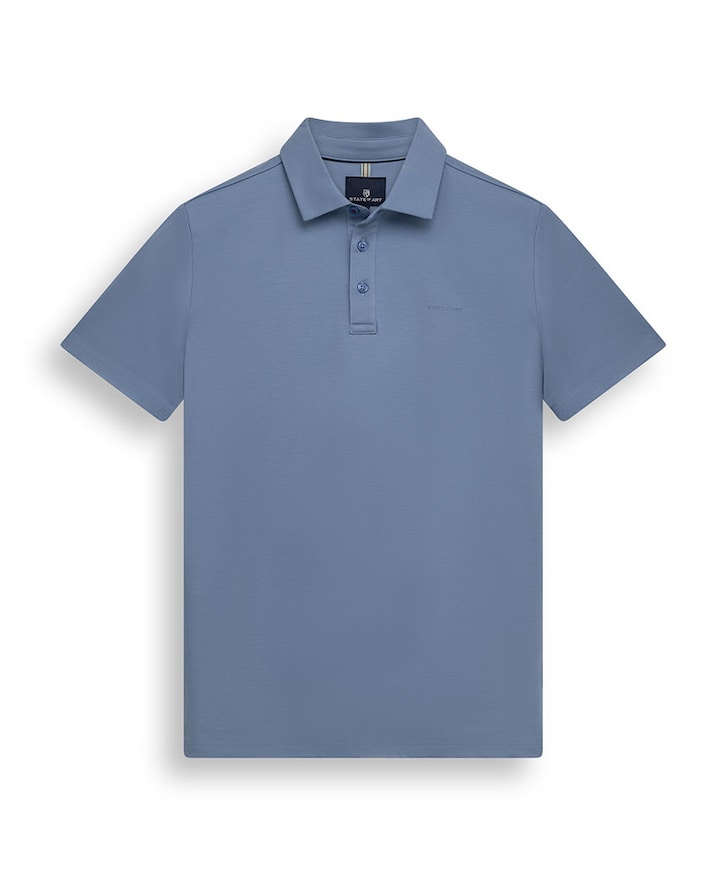 Heren polo blauw