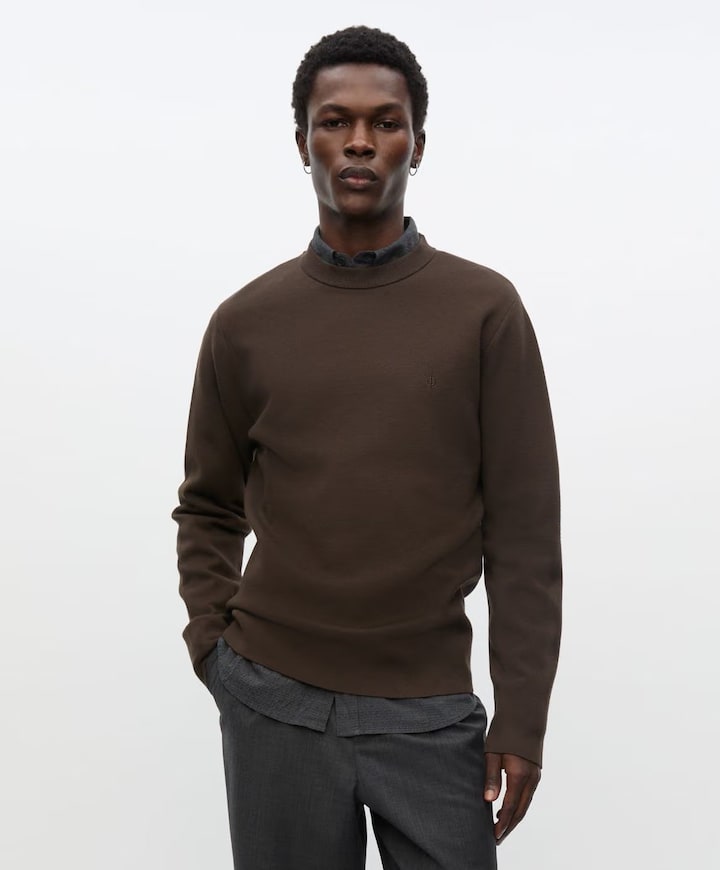 Heren sweater bruin