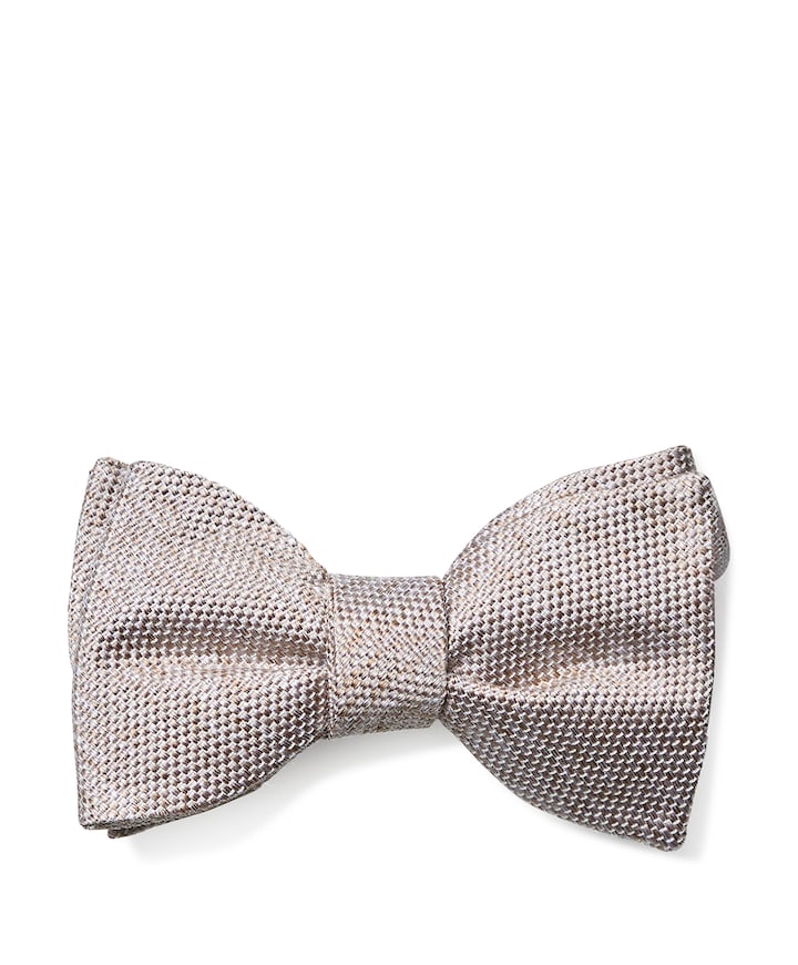 Vlinderstrikje beige