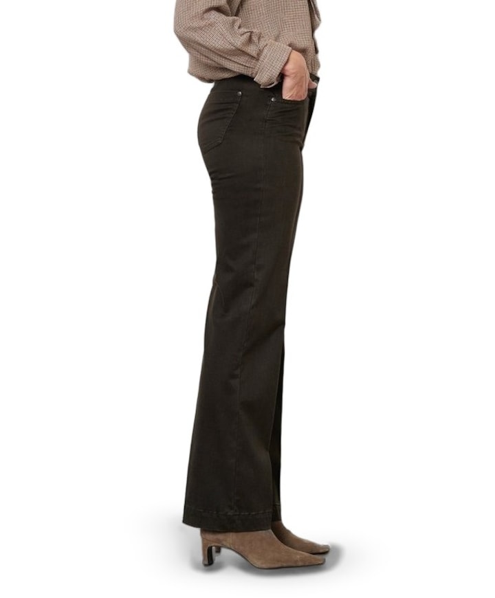 Jenny Wide dames broek bruin