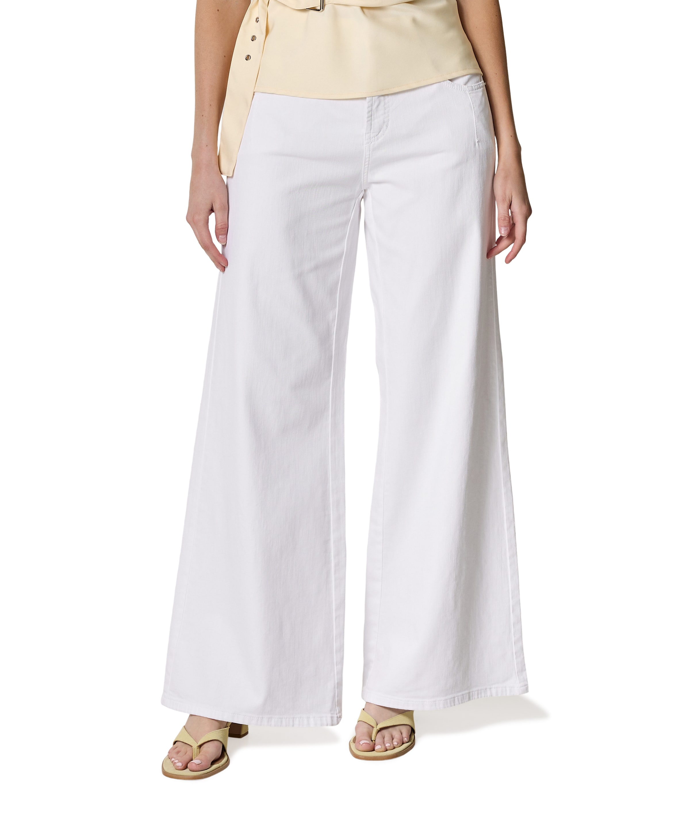 Palazzo Advance dames jeans wit