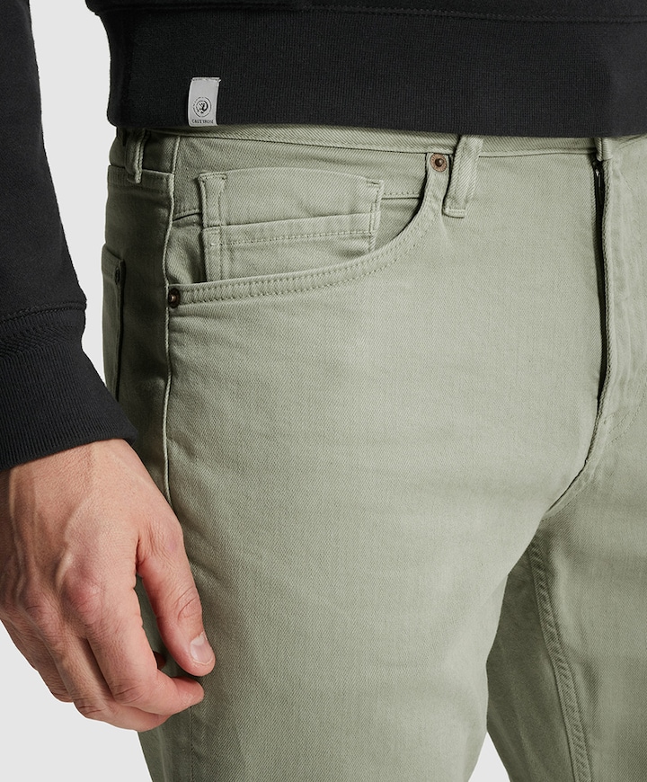 VALVER REGULAR SLUB STRETCH heren jeans groen