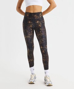 Printed High Waist tight bruin