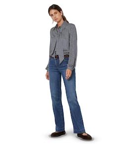Jenny Wide dames jeans blauw