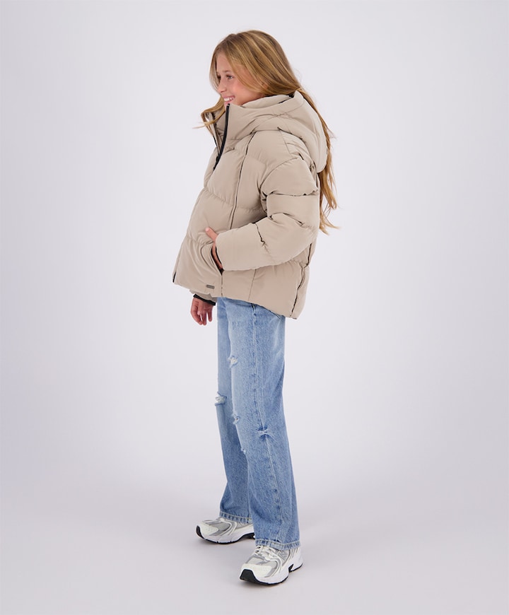 Meisjes jas beige