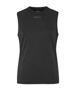 Heren singlet zwart