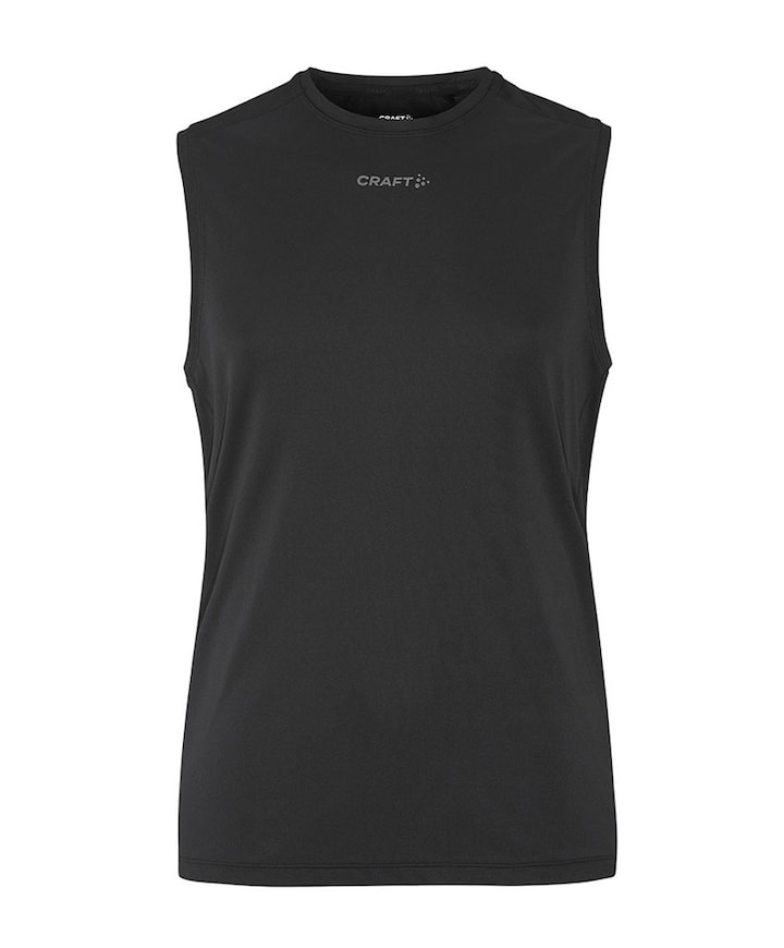 Heren singlet zwart