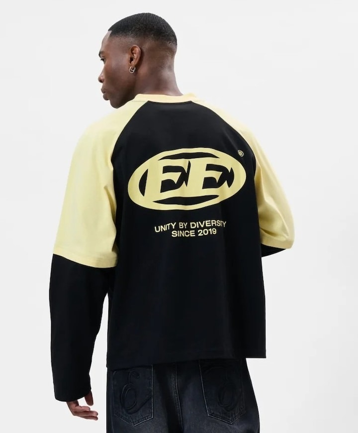 Uniseks longsleeve zwart