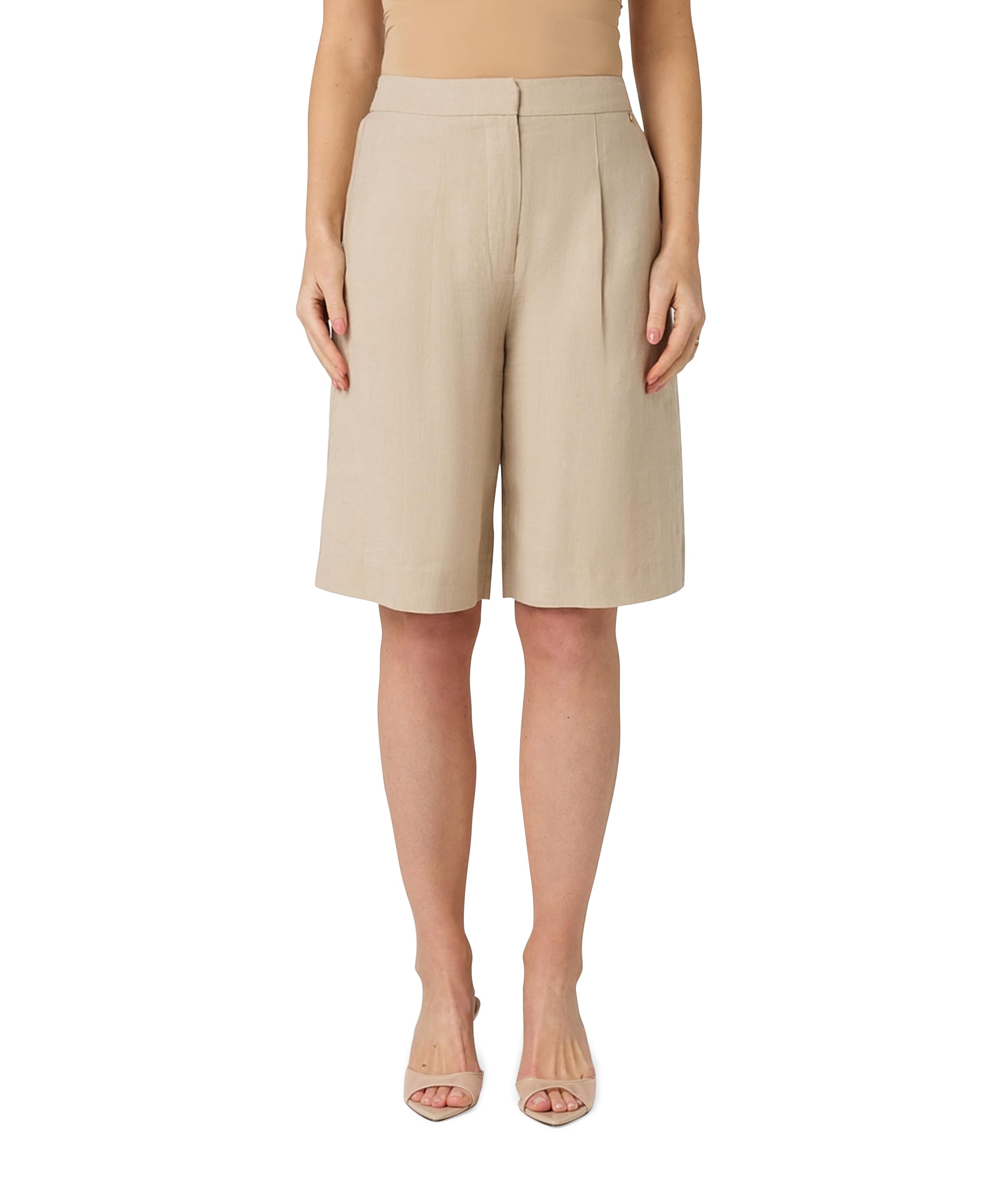 Sarika dames korte broek beige