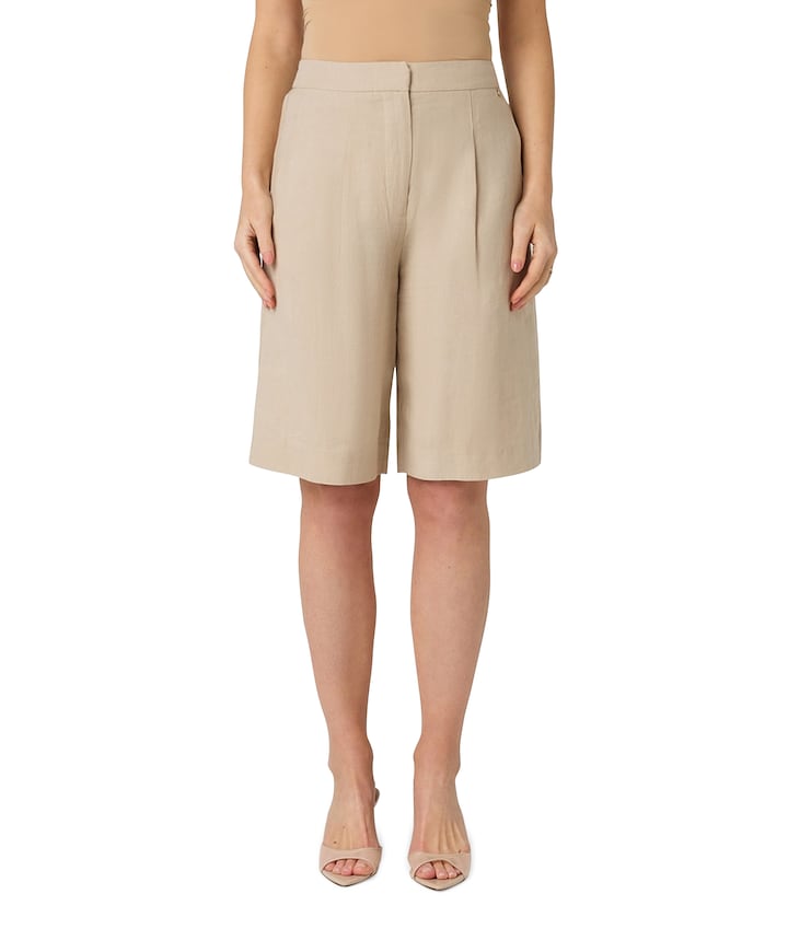 Sarika dames korte broek beige