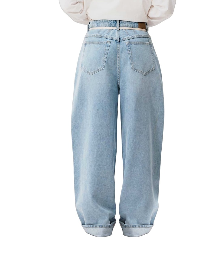 Baggy fit dames jeans blauw