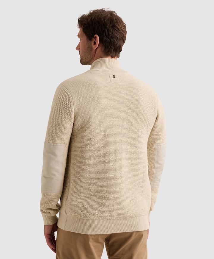 Heren vest ecru