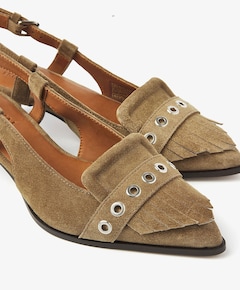 Lea Katie dames slingbacks bruin