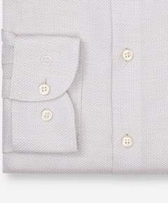 Heren overhemd lange mouw beige