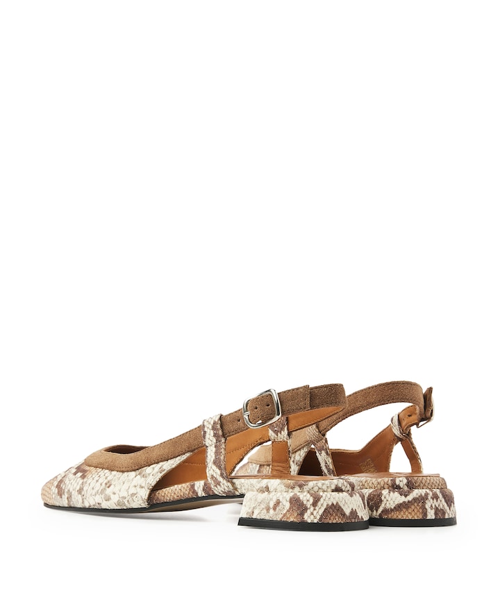 Julie Xena dames slingbacks bruin