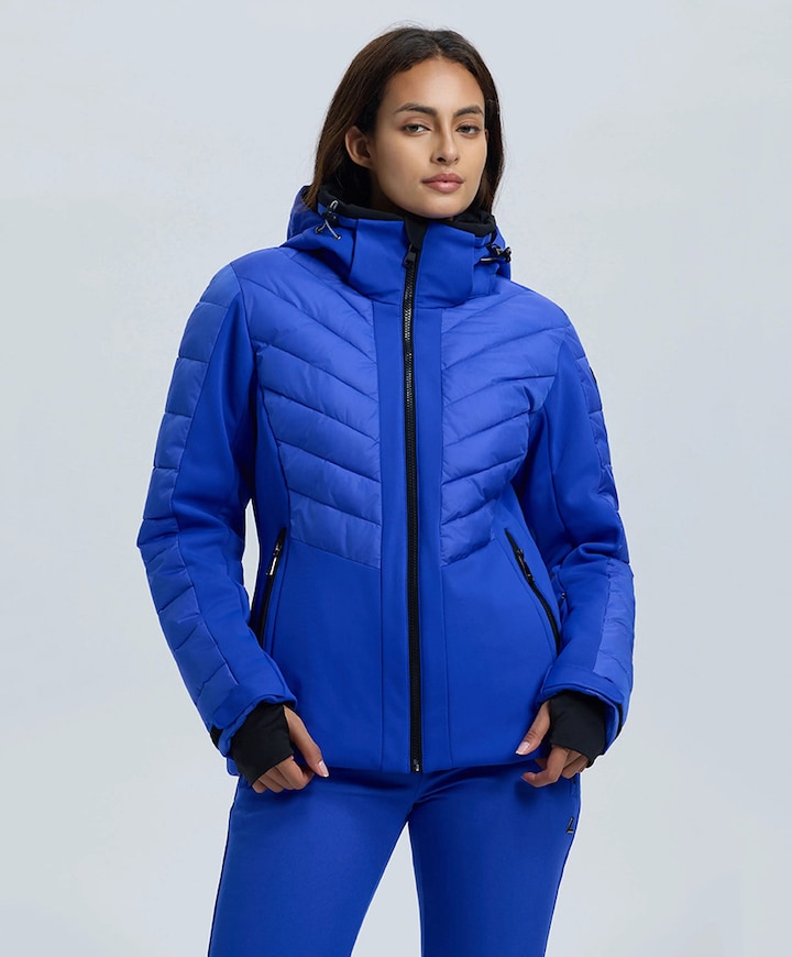 Dames ski-jas blauw