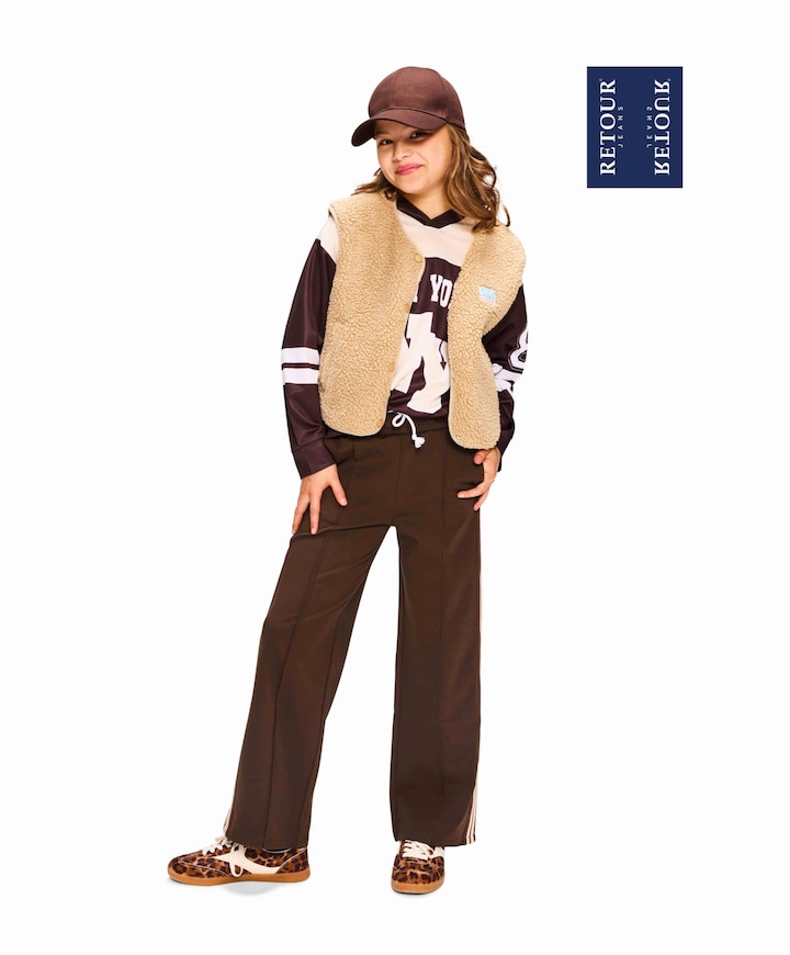 Lexia meisjes broek bruin