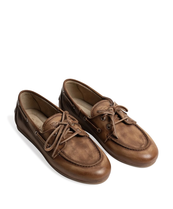 dames mocassins bruin