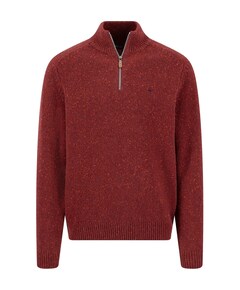Heren trui met rits rood
