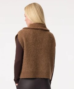Dames vest bruin