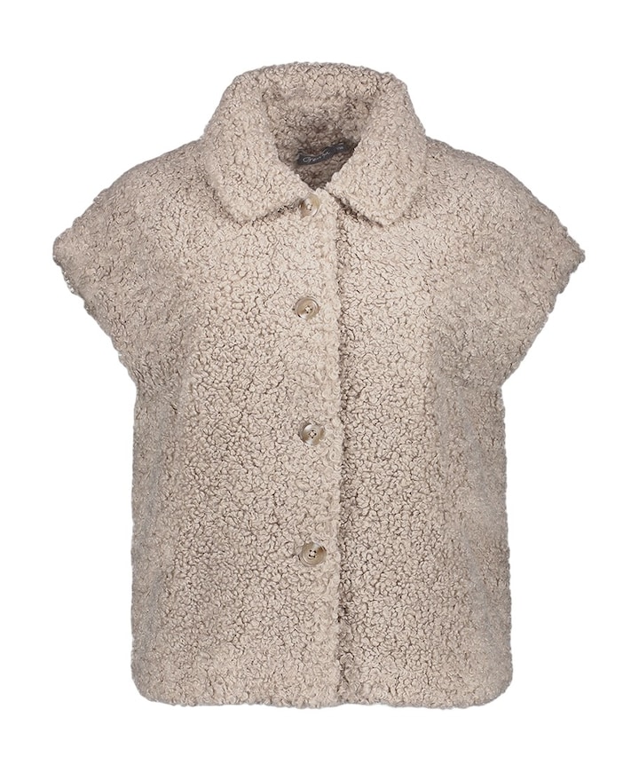Dames gilet beige