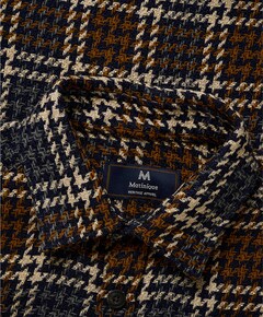 Heren overshirt blauw