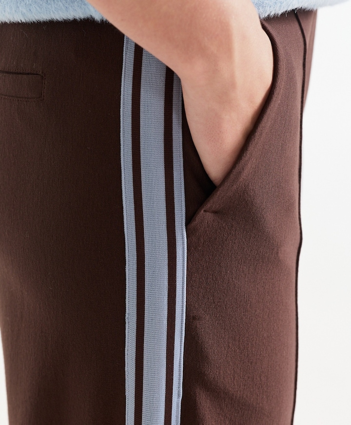 ALEIDAS HVM 404 wide leg tape at side dames broek bruin