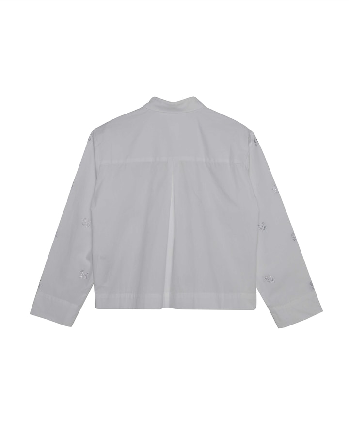 Meisjes blouse lange mouw wit