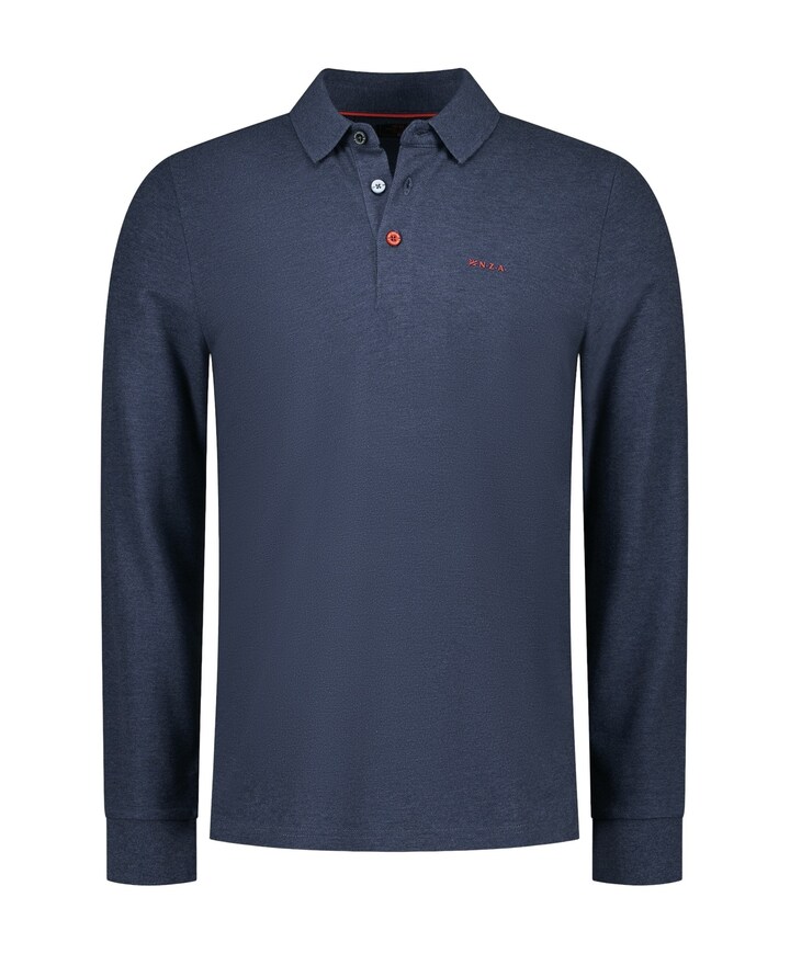 Heren polo blauw