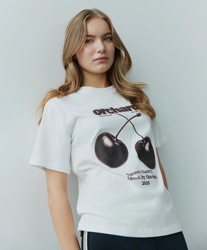 Meisjes t-shirt ecru