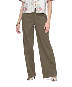 Wide piping dames broek groen