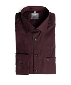 Overhemd lange mouw bordeaux